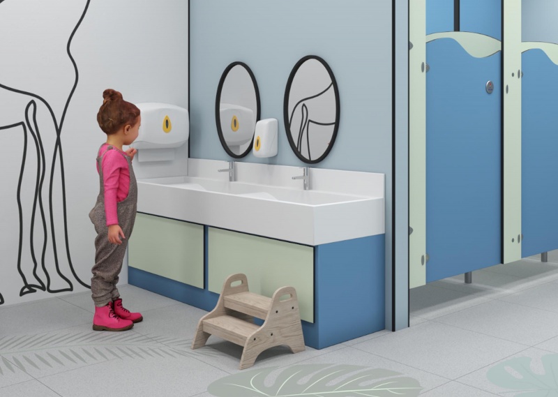 Nursery Vanity Unit Bespoke Vanity Unit with Removeable Access Panels